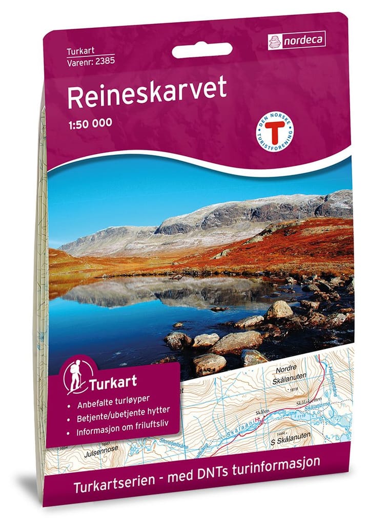 Nordeca Reineskarvet 1:50 000 Turkart Ugland IT