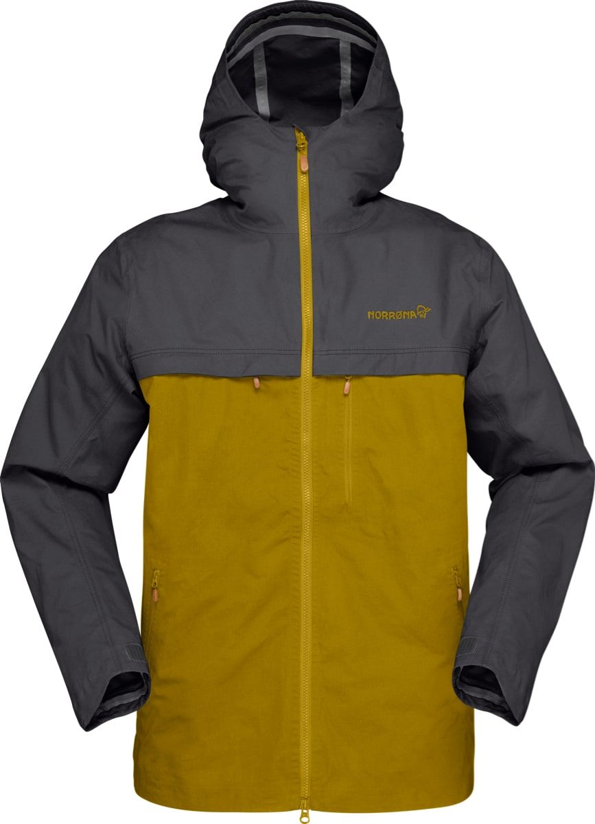 Norrøna Svalbard Cotton Jacket (M) Slate Grey/Golden Palm
