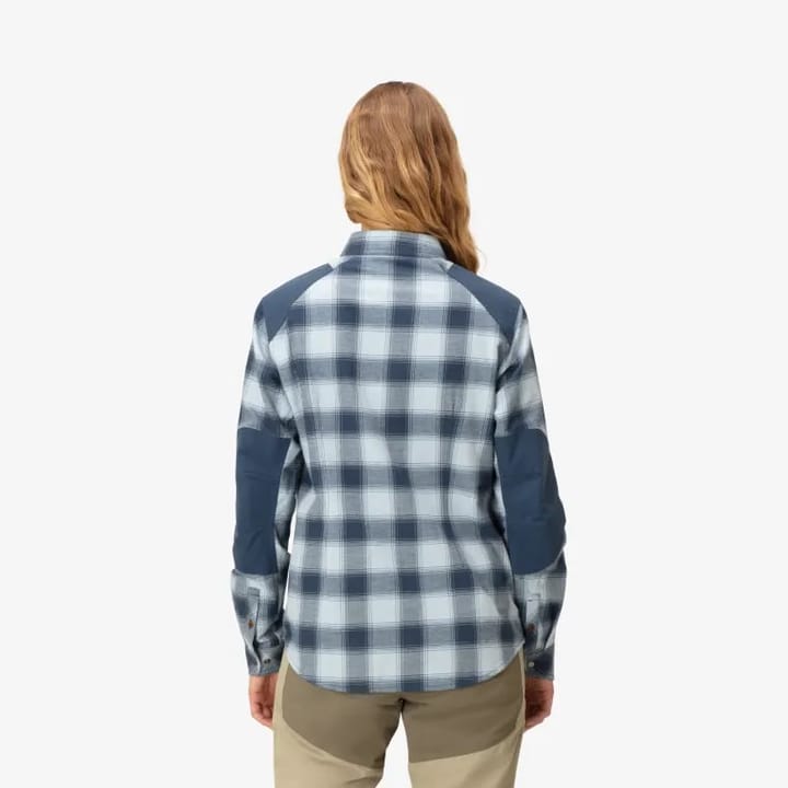 Norrøna Svalbard Flannel Shirt W's Blue Fog/Indigo Night Norrøna
