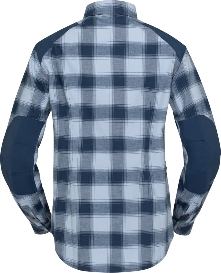 Norrøna Svalbard Flannel Shirt W's Blue Fog/Indigo Night Norrøna