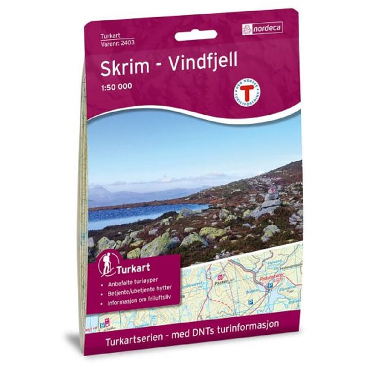 Nordeca SKRIM VINDFJELL 1:50 000 Turkart Nordeca