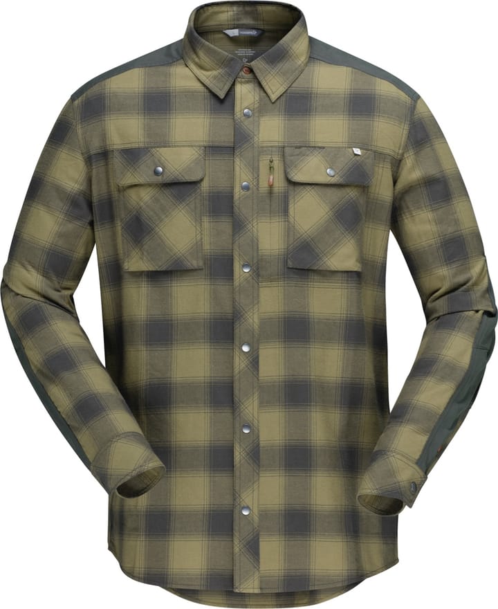Norrøna Svalbard Flannel Shirt (M) Olive Drab/Slate Grey Norrøna Norrøna Svalbard Flannel Shirt (M) Olive Drab/Slate Grey Norrøna