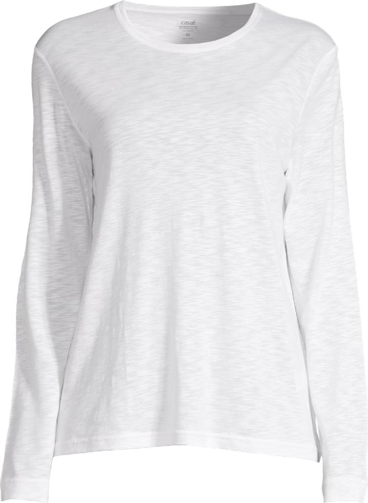 Casall Women's Soft Texture Long Sleeve White