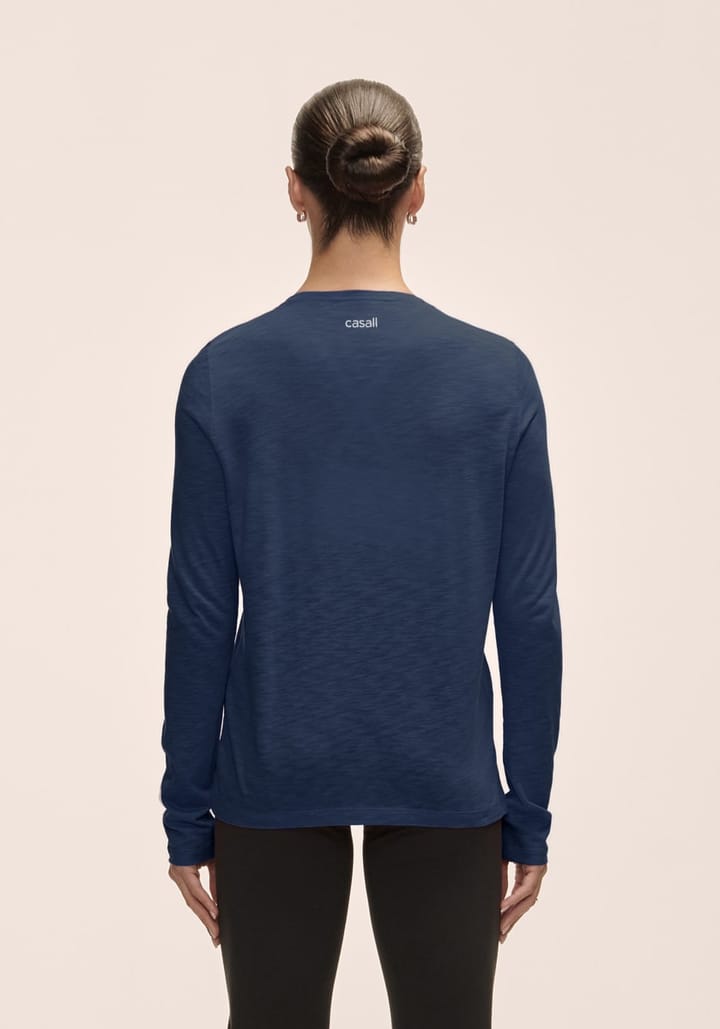Casall Women's Soft Texture Long Sleeve Blue Shadow Casall Casall Women's Soft Texture Long Sleeve Blue Shadow Casall