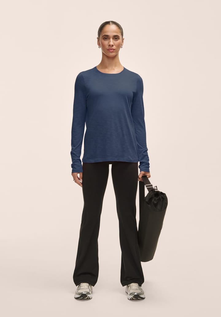 Casall Women's Soft Texture Long Sleeve Blue Shadow Casall Casall Women's Soft Texture Long Sleeve Blue Shadow Casall