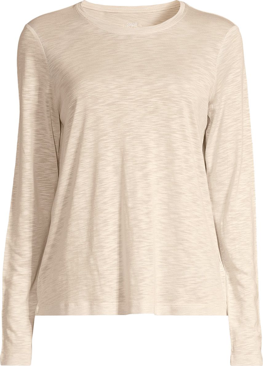 Casall Women's Soft Texture Long Sleeve Ecru