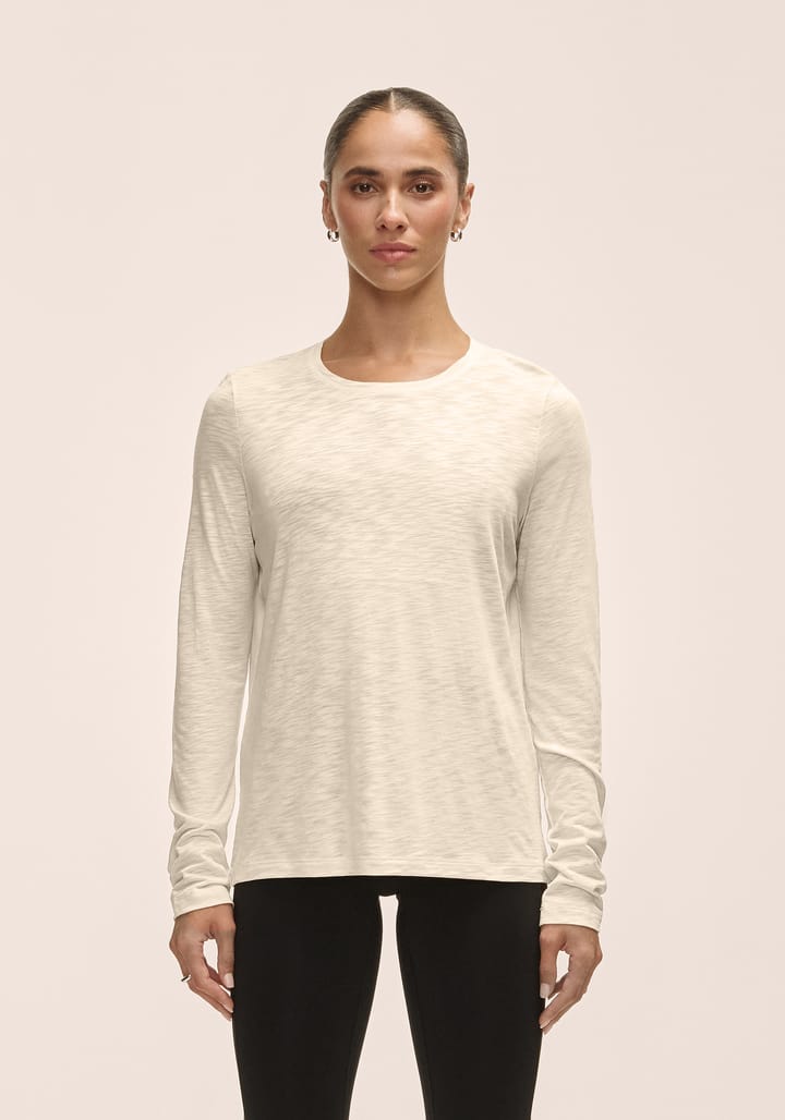 Casall Women's Soft Texture Long Sleeve Ecru Casall