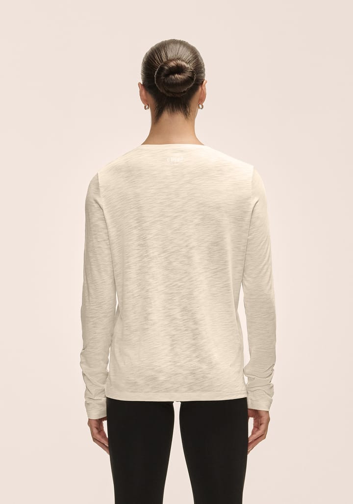 Casall Women's Soft Texture Long Sleeve Ecru Casall Casall Women's Soft Texture Long Sleeve Ecru Casall