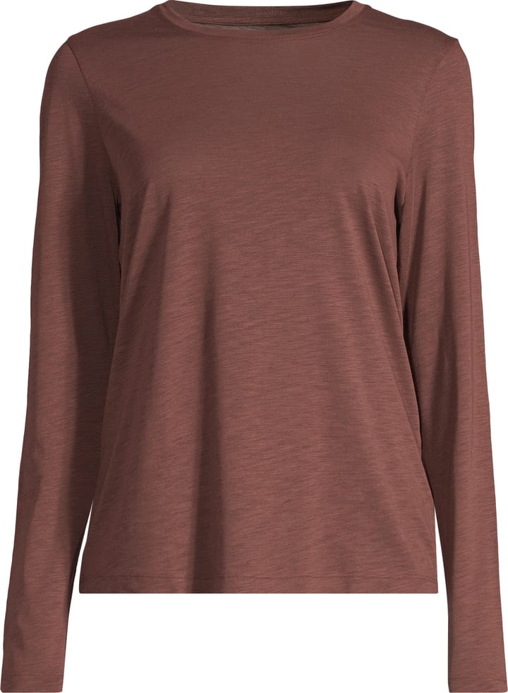 Casall Women's Soft Texture Long Sleeve Dark Brown Casall