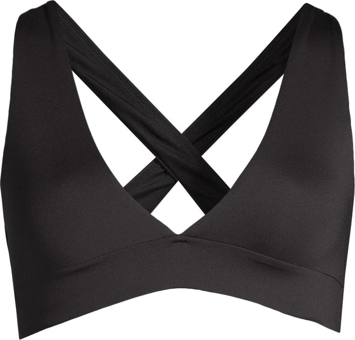 Casall Women's V-Neck Crossback Bikini Top Black Casall