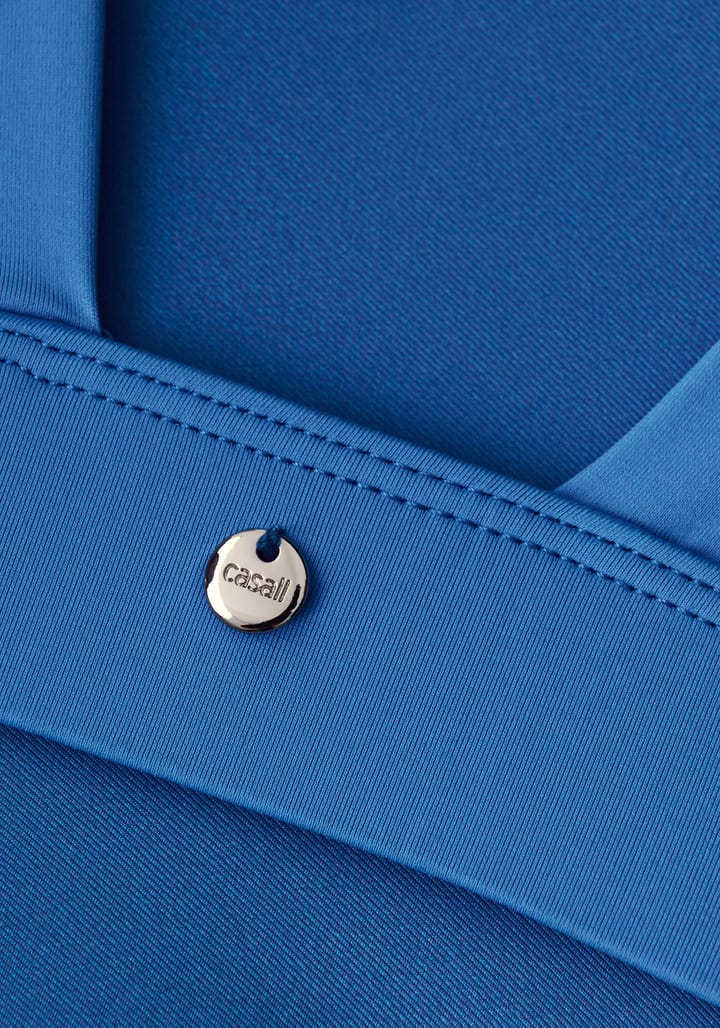 Casall Women's V-Neck Crossback Bikini Top Blue Teel Casall