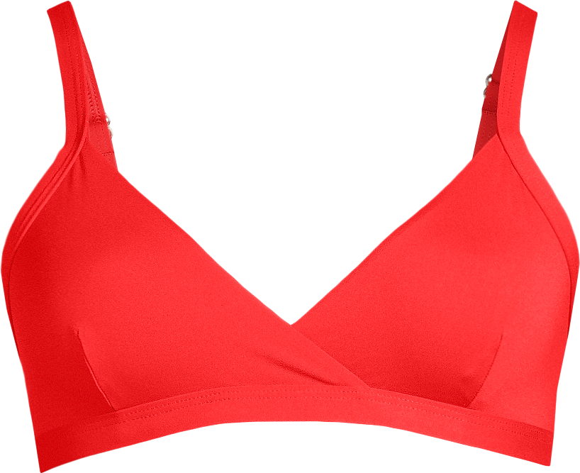 Casall Women’s Overlap Bikini Top Summer Red