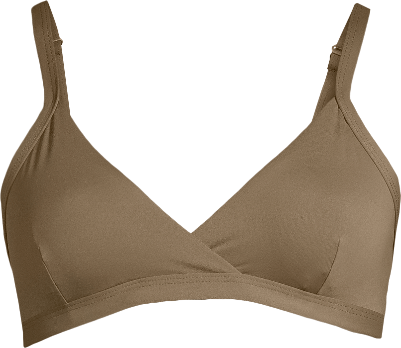 Casall Women's Overlap Bikini Top Seaweed Green