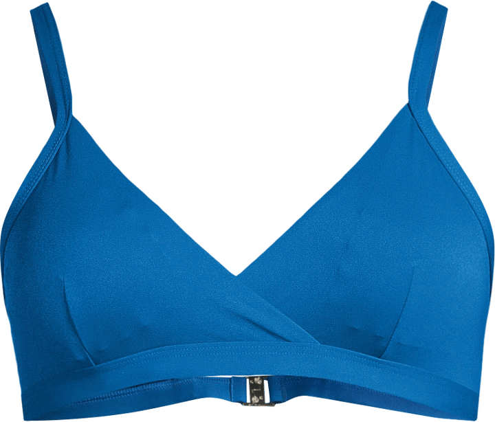Casall Women's Overlap Bikini Top Blue Teel Casall