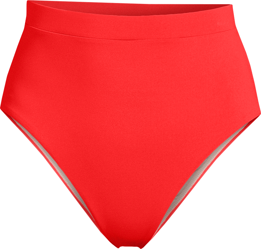 Casall Women's High Waist Bikini Bottom Summer Red