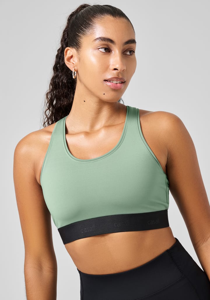 Casall Women's Graphic Sports Bra Dusty Green Casall