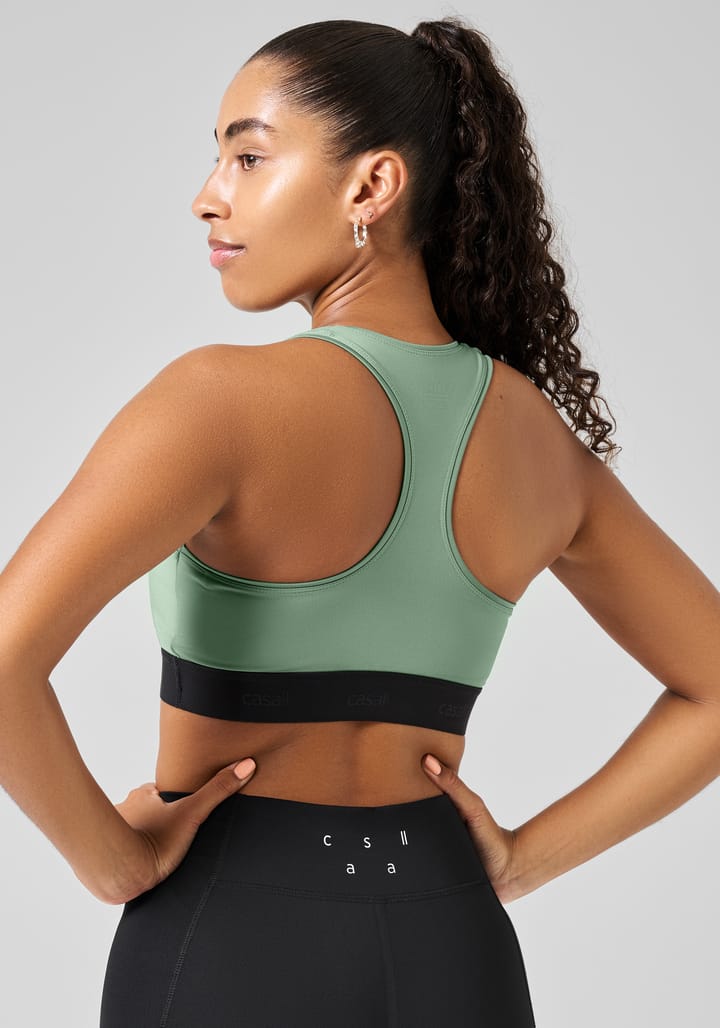 Casall Women's Graphic Sports Bra Dusty Green Casall