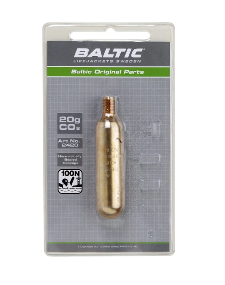 Baltic Co2-Patron 20g M. Säkerhetsstift Baltic