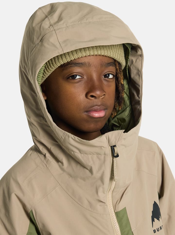 Burton Kids' Hillslope Jacket Summit Taupe/forest Moss Burton
