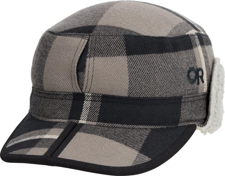 Outdoor Research Men's Yukon Cap Black/Pewter Plaid Outdoor Research Outdoor Research Men's Yukon Cap Black/Pewter Plaid Outdoor Research