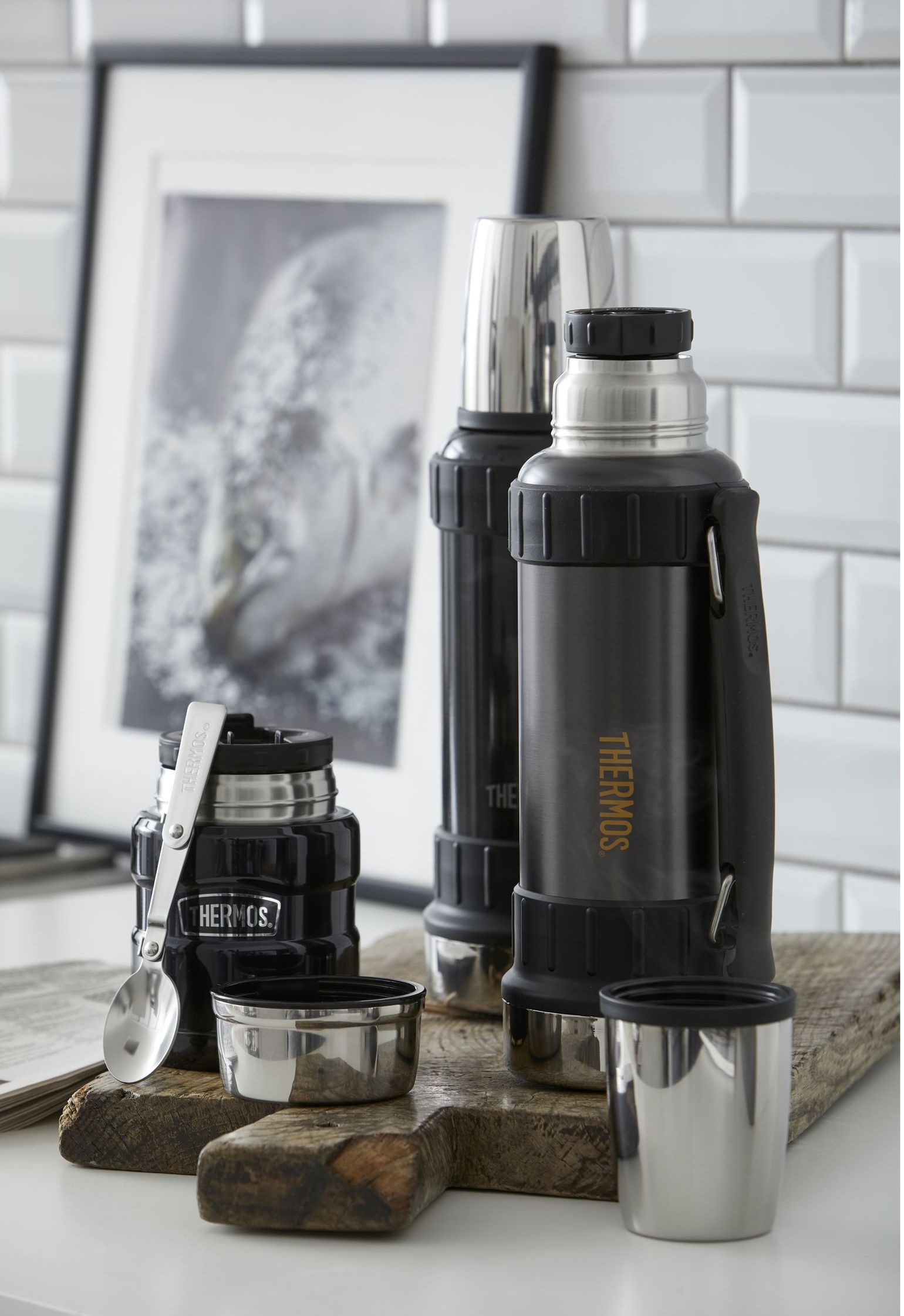 Thermos Work Berverage Flask Black 1,2L