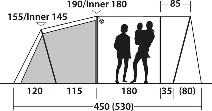 Outwell Durango 4 Green Outwell