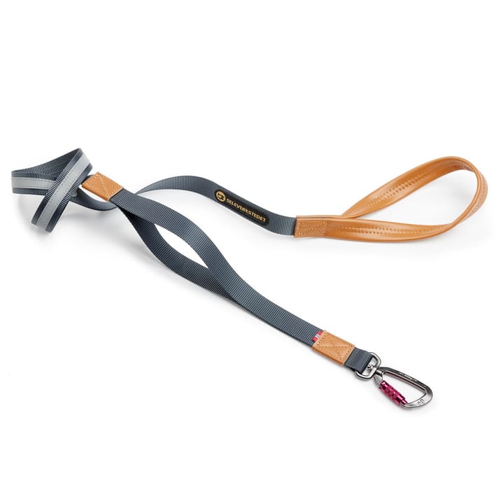 Seleverkstedet Seleverkstedet Link Dog lead 25mm Grå/brun Seleverkstedet