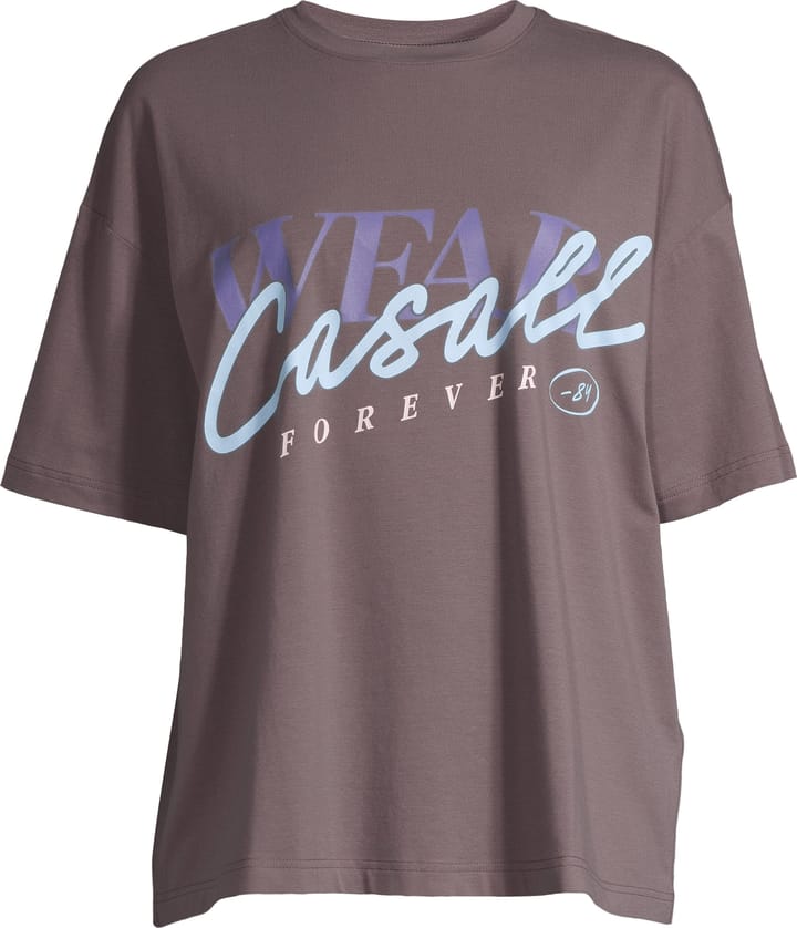 Casall Women's Oversized Cotton Tee Dark Grey Casall Casall Women's Oversized Cotton Tee Dark Grey Casall