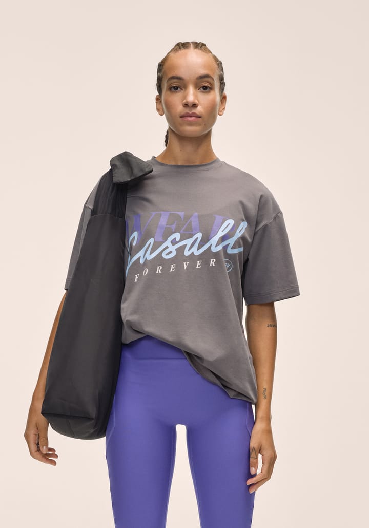 Casall Women's Oversized Cotton Tee Dark Grey Casall Casall Women's Oversized Cotton Tee Dark Grey Casall