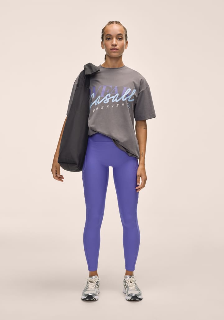 Casall Women's Oversized Cotton Tee Dark Grey Casall