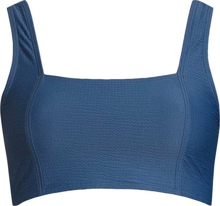 Casall Women's Waffle Square Neck Bikini Top Deep Ocean Casall
