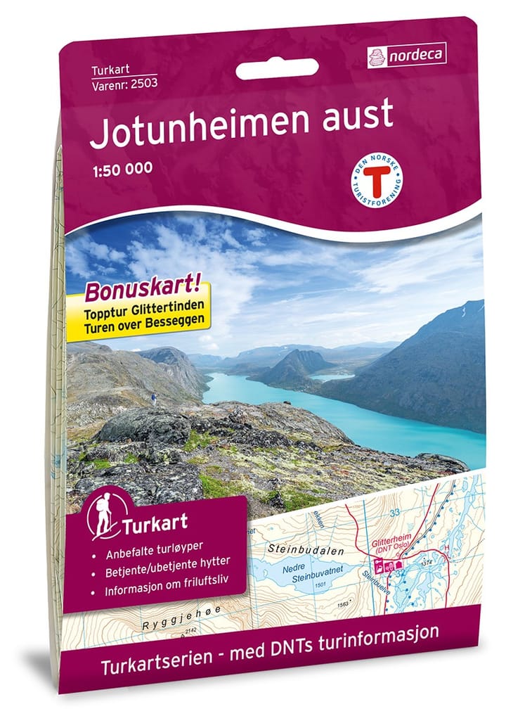 Nordeca Jotunheimen Aust 1:50.000 DNT Turkart Ugland IT