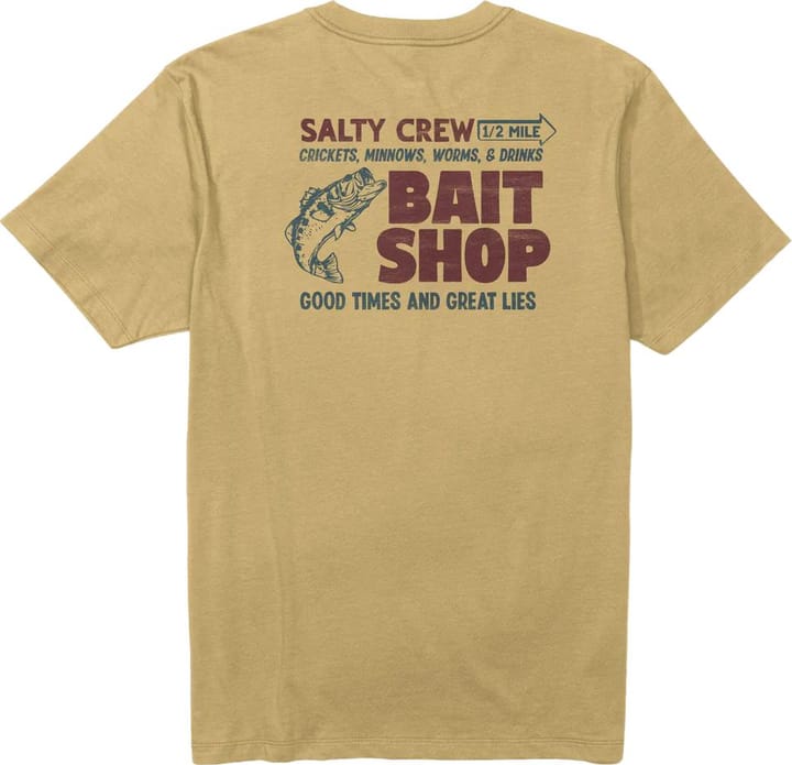Salty Crew Men's Bait Shop SS Tee Mineral Yellow Salty Crew