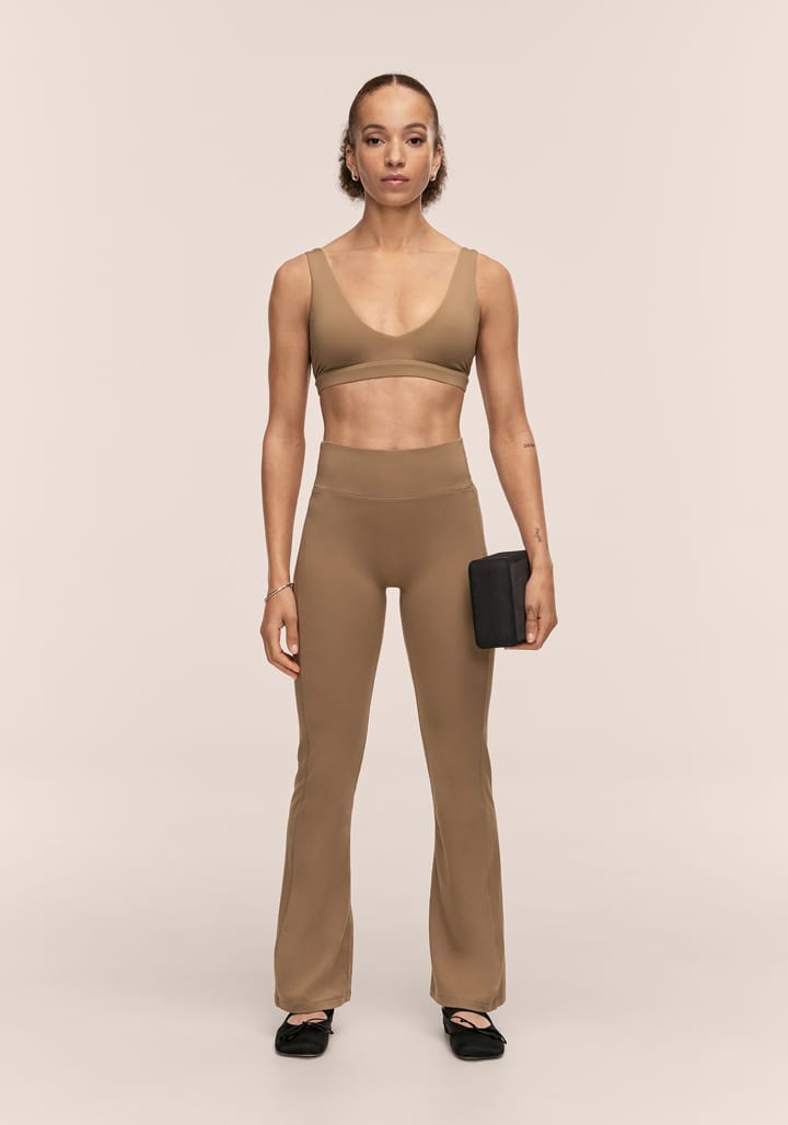 Casall Women's Soft Touch Flared Pants Light Khaki Casall
