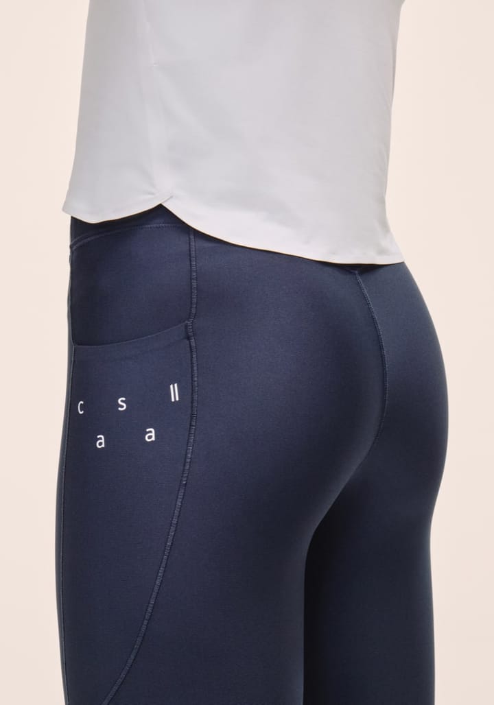 Casall Women's Pure Pocket High Waist Tights Core Blue Casall Casall Women's Pure Pocket High Waist Tights Core Blue Casall