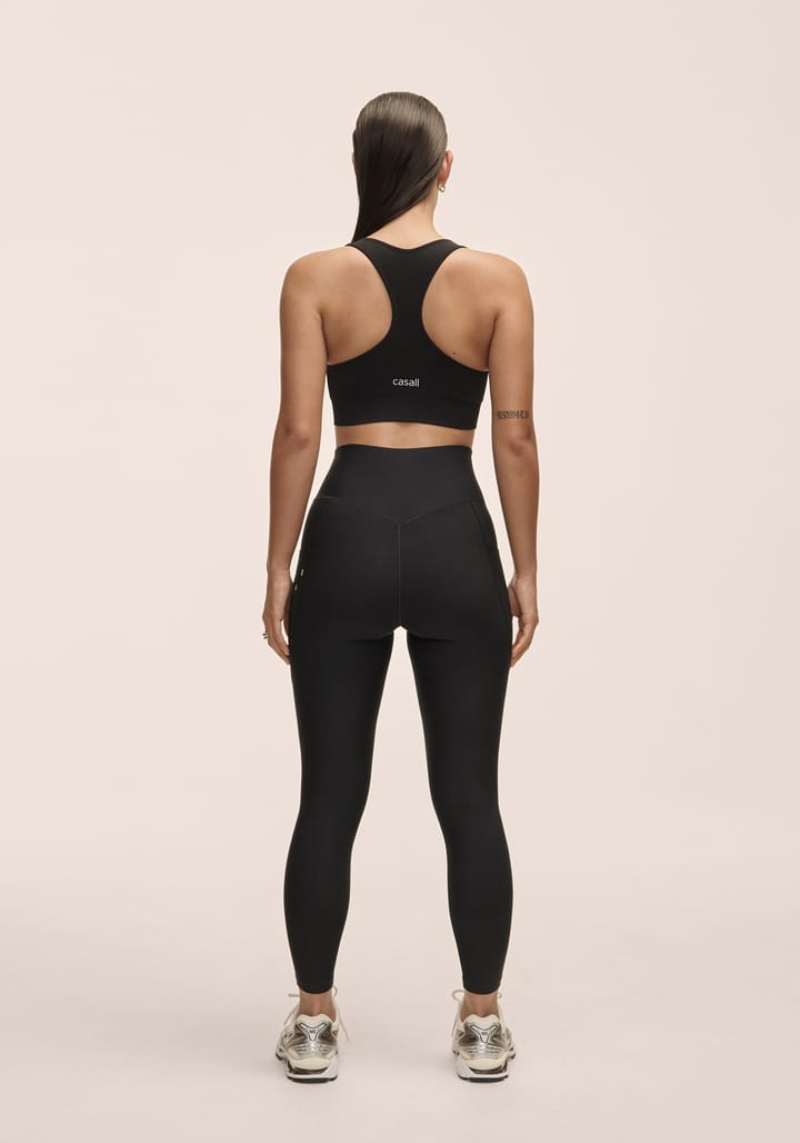 Casall Women's Pure Pocket High Waist Tights Black Casall Casall Women's Pure Pocket High Waist Tights Black Casall