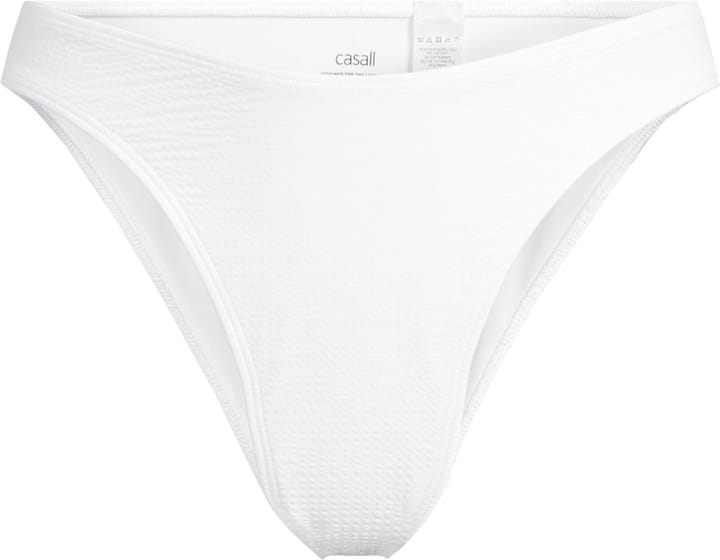 Casall Women's Waffle High Leg Bikini Bottom White Casall
