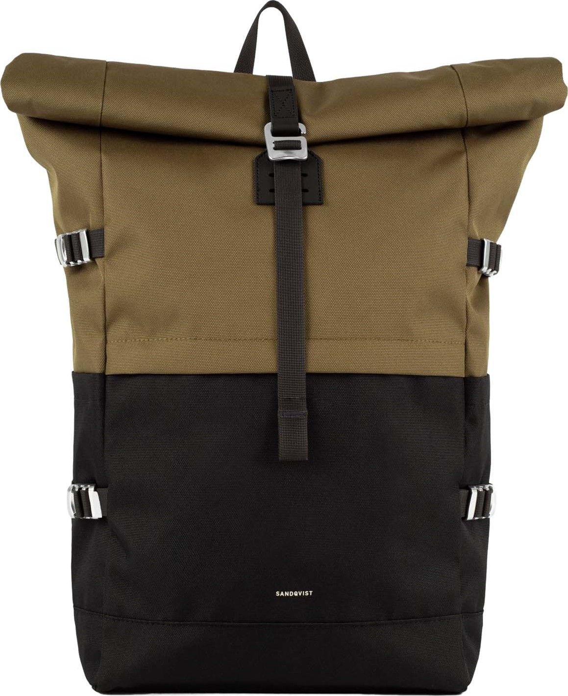 Sandqvist Icon Rolltop Backpack L Multi Olive