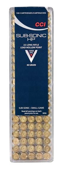 CCI Cci 22 Lr Subsonic 40gr 100-Pack (Kråke) CCI CCI Cci 22 Lr Subsonic 40gr 100-Pack (Kråke) CCI