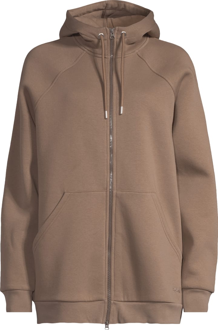 Casall Women's Easy Oversized Zip Hoodie Khaki Casall