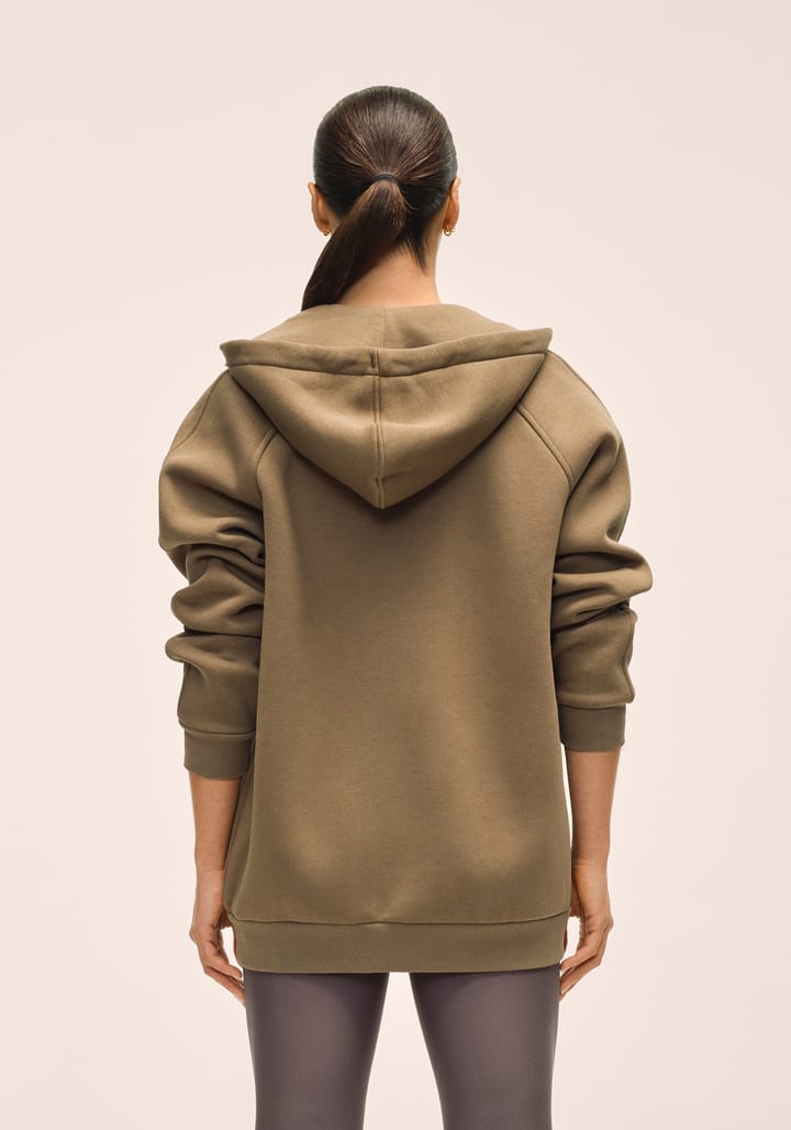 Casall Women's Easy Oversized Zip Hoodie Khaki Casall Casall Women's Easy Oversized Zip Hoodie Khaki Casall