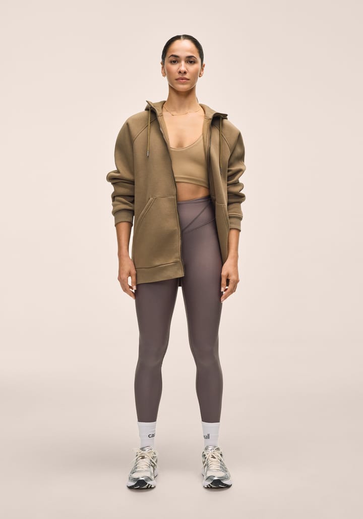 Casall Women's Easy Oversized Zip Hoodie Khaki Casall Casall Women's Easy Oversized Zip Hoodie Khaki Casall