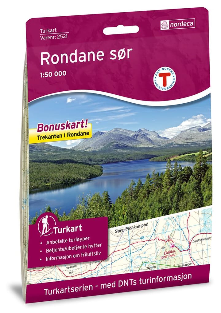Nordeca Rondane Sør 1:50 000 Turkart Ugland IT