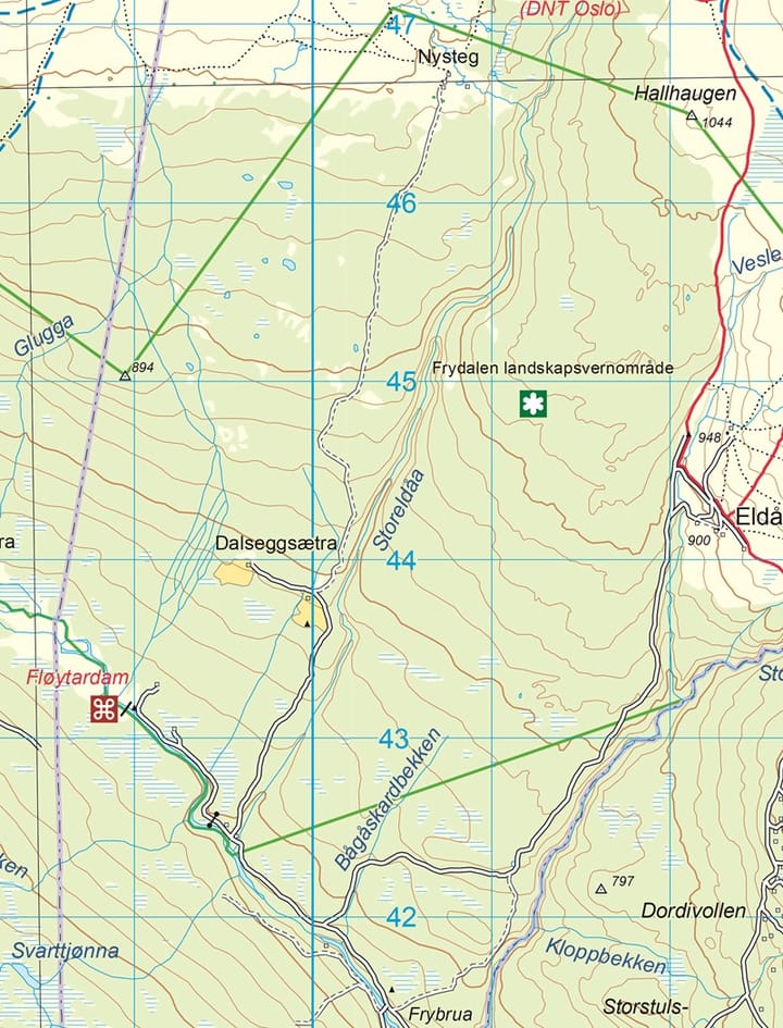 Nordeca Rondane Sør 1:50 000 Turkart Ugland IT