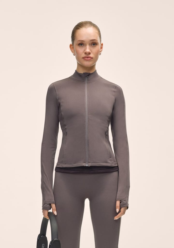 Casall Women's Soft Touch Zip Jacket Dark Grey Casall Casall Women's Soft Touch Zip Jacket Dark Grey Casall