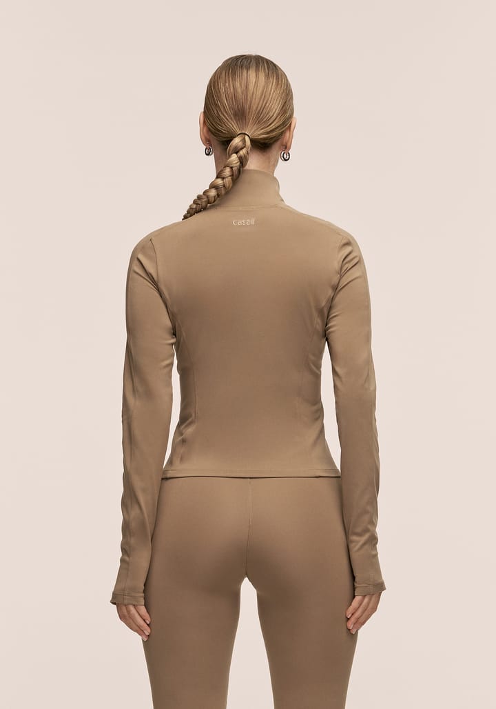 Casall Women's Soft Touch Zip Jacket Light Khaki Casall