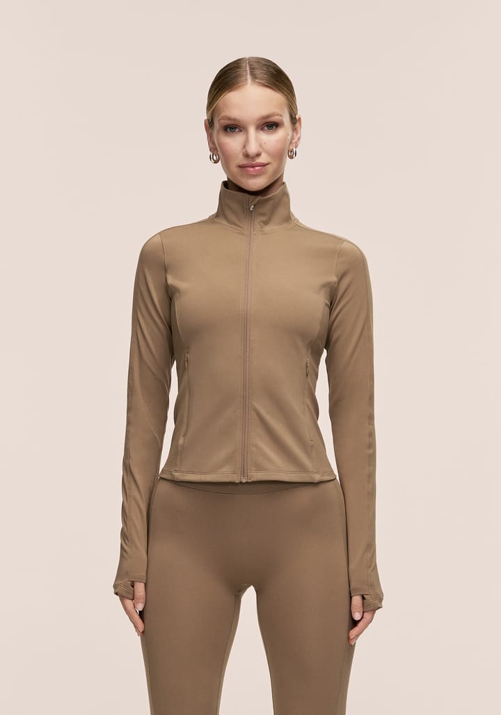 Casall Women's Soft Touch Zip Jacket Light Khaki Casall