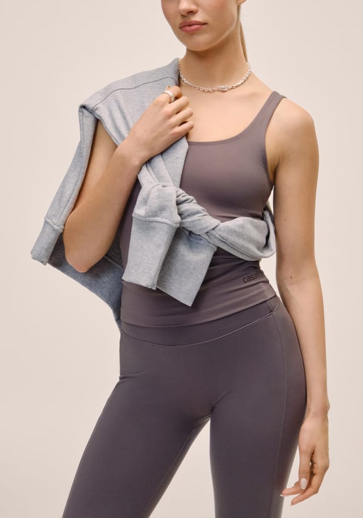 Casall Scoop Tank Dk Grey Casall Casall Scoop Tank Dk Grey Casall