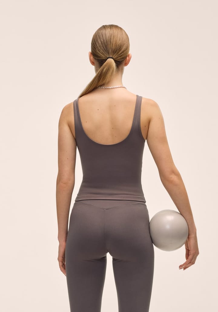 Casall Scoop Tank Dk Grey Casall Casall Scoop Tank Dk Grey Casall