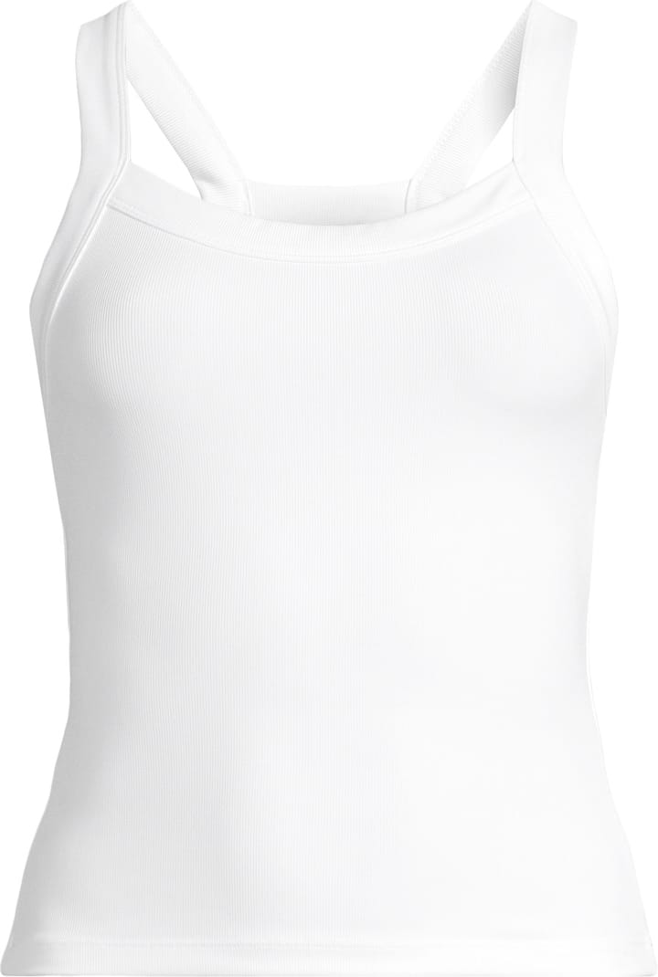Casall Women's Defined Rib Tank White Casall